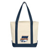 Thumbnail image for  Cotton Canvas Natural/Navy Tote Bag