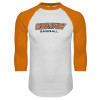 Thumbnail image for  White/Orange Raglan Baseball T Shirt