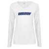 Thumbnail image for  Womens White Long Sleeve V Neck Tee