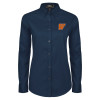 Thumbnail image for  Womens Navy Twill Button Down Long Sleeve 