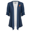 Thumbnail image for  Womens Navy Drape Front Cardigan Sweater 