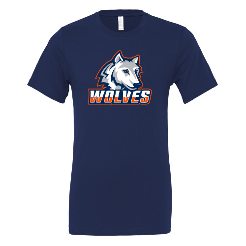  Bella + Canvas Navy Jersey Cotton T Shirt - Mascot