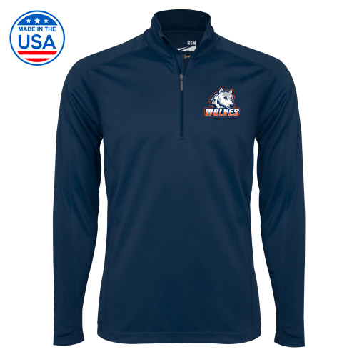  Syntrel Navy Interlock 1/4 Zip - Mascot