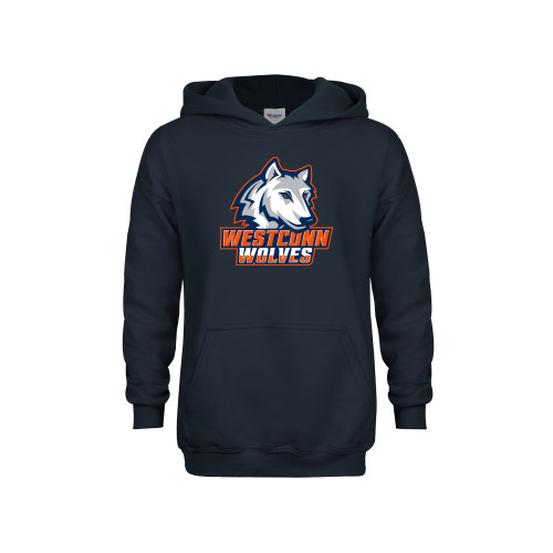  Youth Navy Fleece Hoodie - Westconn Wolves Athletic Mark