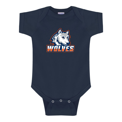 Navy Infant Onesie - Mascot