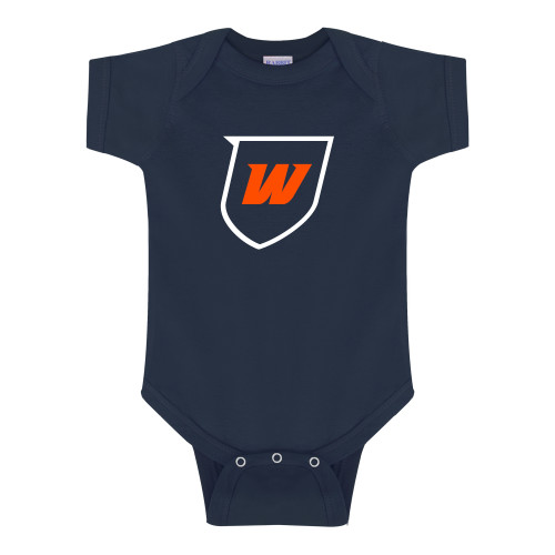  Navy Infant Onesie - Shield Icon
