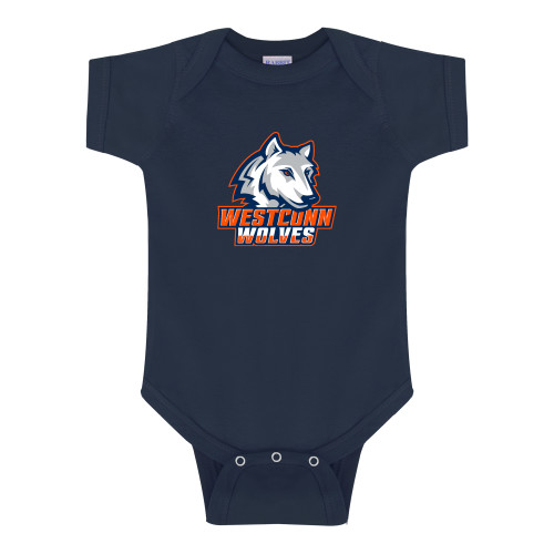  Navy Infant Onesie - Westconn Wolves Athletic Mark