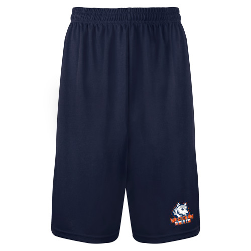  Navy Performance Classic 9 Inch Short - Westconn Wolves Athletic Mark
