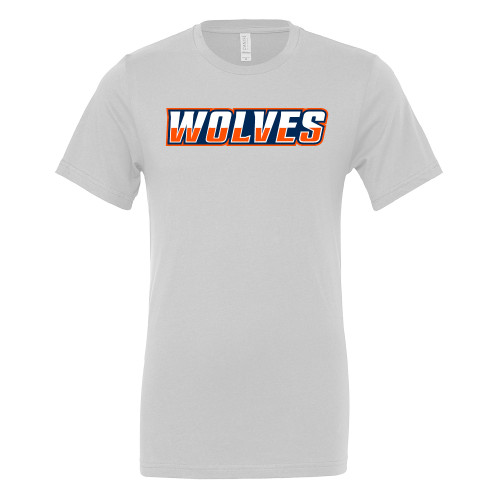  Bella + Canvas White Jersey Cotton T Shirt - Athletic Wordmark