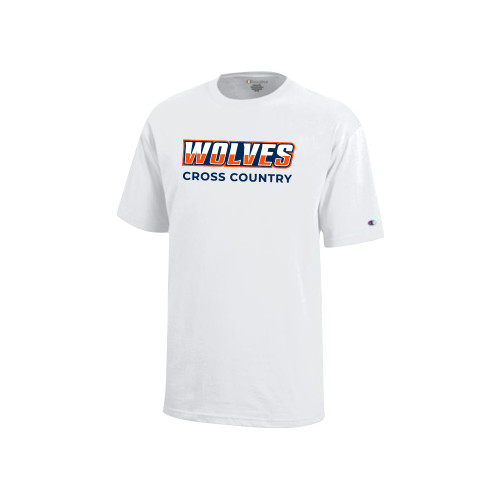 Champion Youth White Short Sleeve Tee - Cross Country WCSU