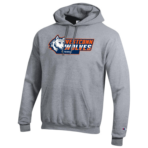  Champion Heather Grey Fleece Hoodie - WestConn Wolves - Tennis