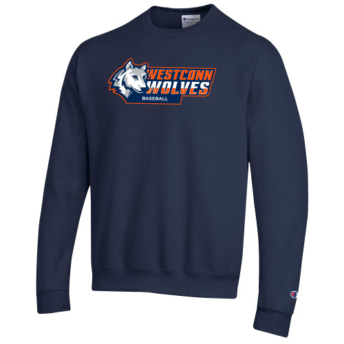  Champion Navy Fleece Crew - WestConn Wolves - Baseball