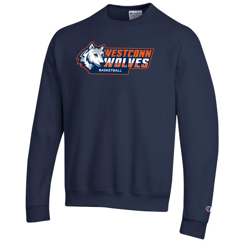  Champion Navy Fleece Crew - WestConn Wolves - Basketball