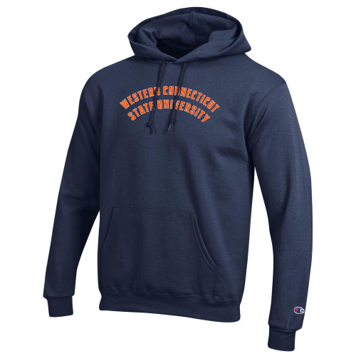  Champion Navy Fleece Hoodie - Arched School Name