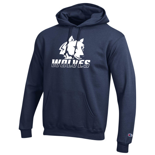  Champion Navy Fleece Hoodie - Mascot