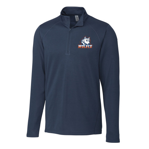  C&B Dark Navy Clique Ice Pique Half Zip - Mascot