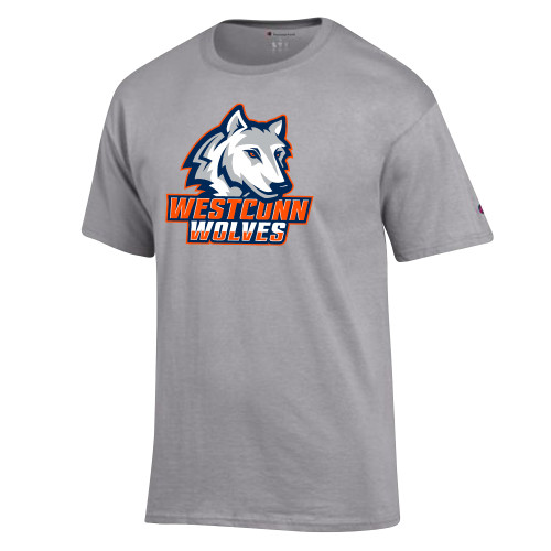  Champion Oxford Grey T Shirt - Westconn Wolves Athletic Mark
