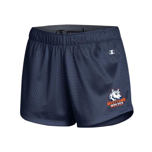  Champion Womens Navy Mesh Short - Westconn Wolves Athletic Mark