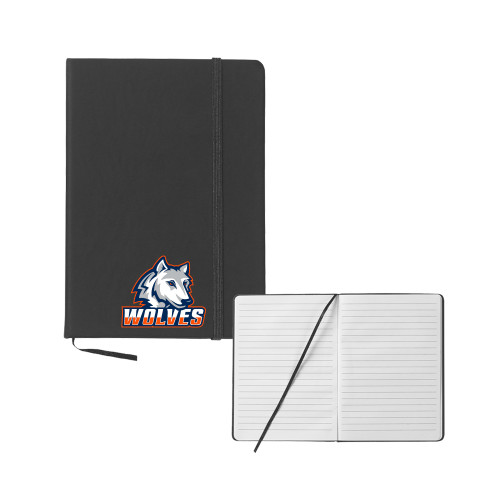  5x7 Black Hard Cover Journal - Mascot