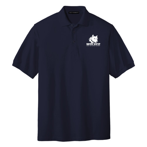  Navy Silk Touch Polo - Mascot