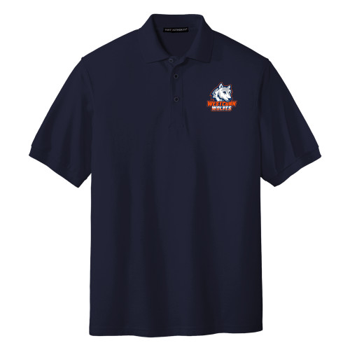  Navy Silk Touch Polo - Westconn Wolves Athletic Mark