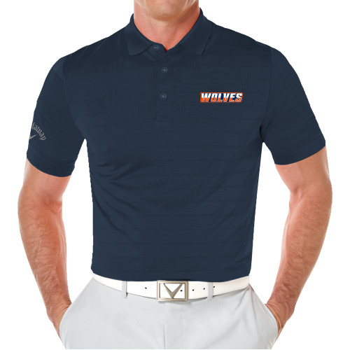  Callaway Navy Opti Vent Polo - Athletic Wordmark