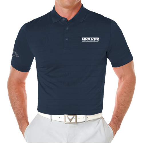  Callaway Navy Opti Vent Polo - Athletic Wordmark