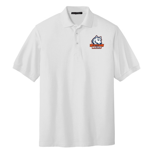  White Silk Touch Polo - Westconn Wolves Athletic Mark
