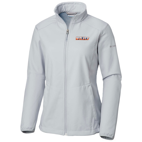  Columbia Womens Kruser Ridge White Jacket - Athletic Wordmark