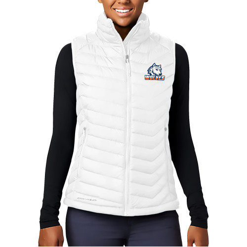  Columbia Womens White Powder Lite Vest - Mascot