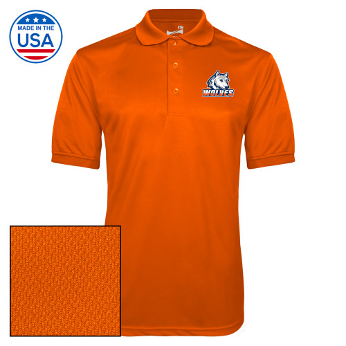  Orange Dry Mesh Polo - Mascot