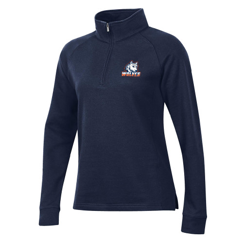  Gear Womens Navy 1/4 Zip - Mascot