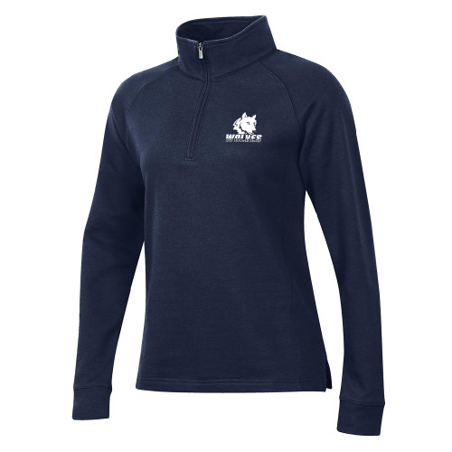  Gear Womens Navy 1/4 Zip - Mascot