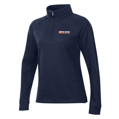 Gear Womens Navy 1/4 Zip - Athletic Wordmark