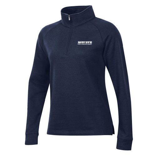  Gear Womens Navy 1/4 Zip - Athletic Wordmark