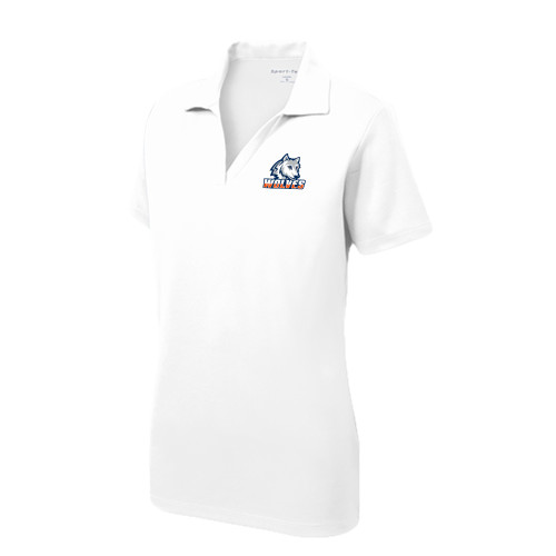  Womens White Dry Mesh Polo - Mascot