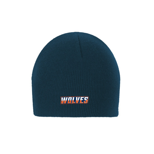 Navy Knit Beanie - Athletic Wordmark