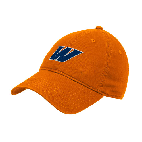  Orange Unstructured Adjustable Low Profile Hat - W Icon