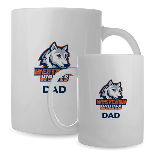 Full Color White Mug 15oz - Dad WCSU