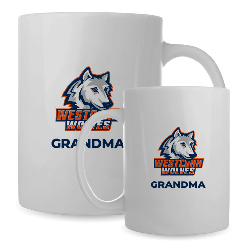  Full Color White Mug 15oz - Grandma WCSU