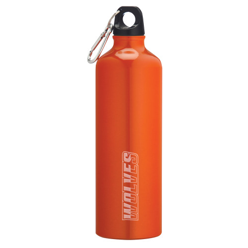  Venture Aluminum Orange Bike Bottle 26oz - Athletic Wordmark Engraved