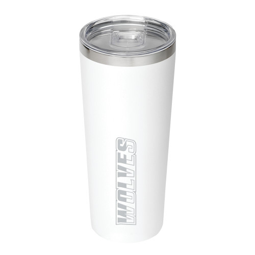  Thor Vacuum Insulated White Tumbler 22oz - Athletic Wordmark Engraved