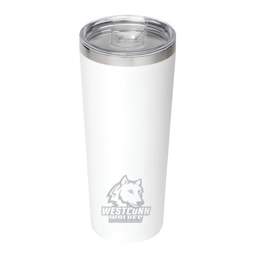  Thor Vacuum Insulated White Tumbler 22oz - Westconn Wolves Athletic Mark Engraved