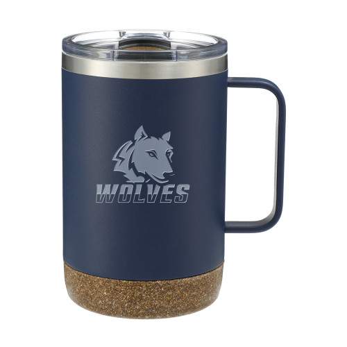  Valhalla Vacuum Insulated Camp Navy Mug 14oz - Mascot Engraved