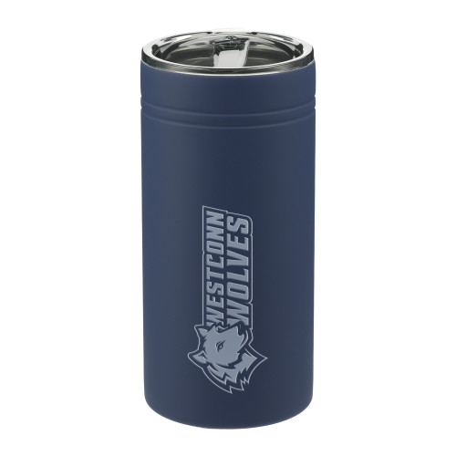  Sherpa Vacuum Navy Tumbler & Insulator 11oz - Westconn Wolves Mascot Head Left Engraved