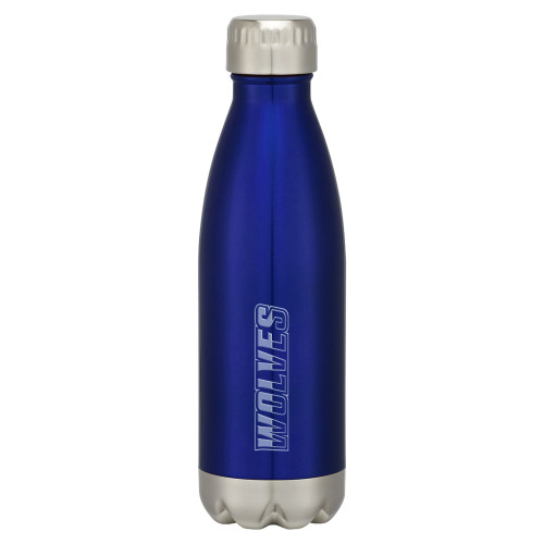  Swig Stainless Steel Blue Bottle 16oz - Athletic Wordmark Engraved