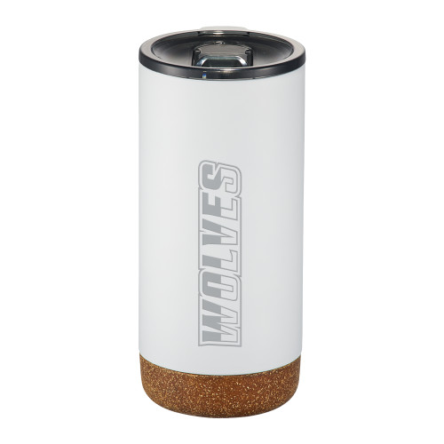  Valhalla Vacuum Insulated White Tumbler 16oz - Athletic Wordmark Engraved