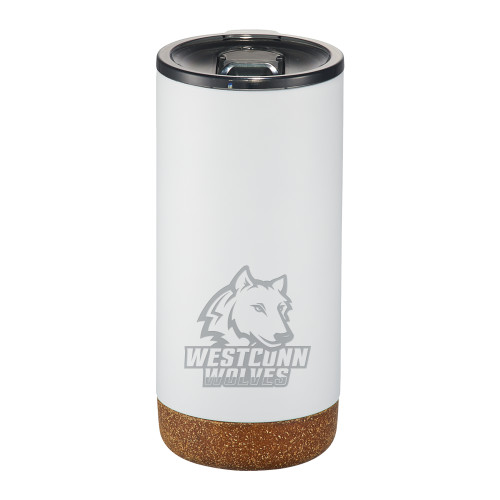  Valhalla Vacuum Insulated White Tumbler 16oz - Westconn Wolves Athletic Mark Engraved
