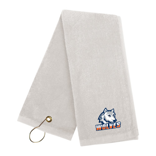  White Golf Towel - Mascot