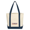 Thumbnail image for  Cotton Canvas Natural/Navy Tote Bag